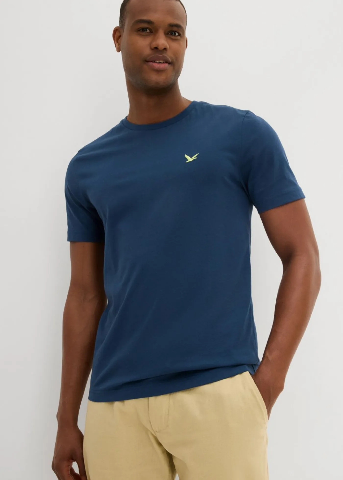 Hombre bonprix bonprix Camiseta de algodón orgánico puro (2 unidades)