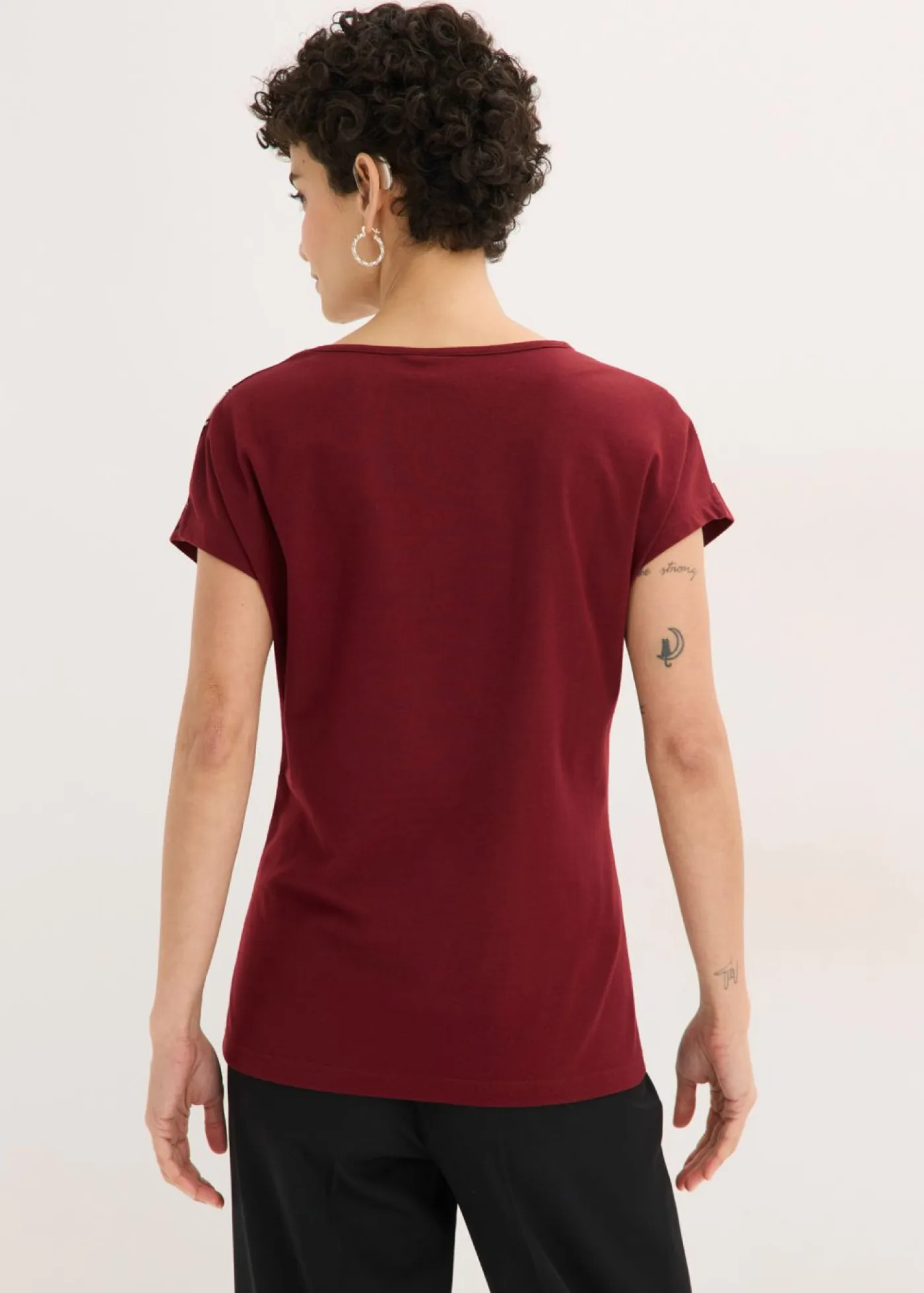 Mujer bonprix bonprix Camiseta de algodón orgánico con estampado de flores