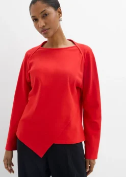 bonprix bonprix Esenciales|Camisetas>Camiseta de algodón orgánico puro con manga larga fresa