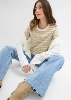 Mujer bonprix bonprix Camiseta de algodón orgánico pesado