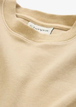bonprix bonprix Camisetas>Camiseta de algodón orgánico puro Beige nuevo