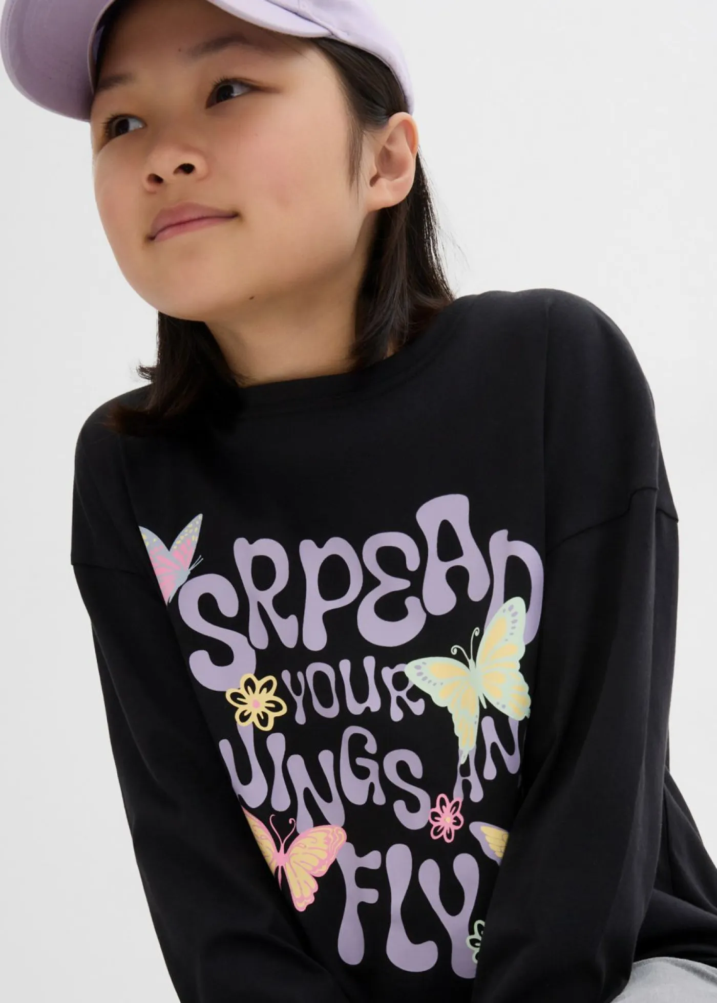 bonprix bonprix Ropa 9 A 16 Años·Camisetas Y Camisas>Camiseta de algodón orgánico puro con manga larga Negro