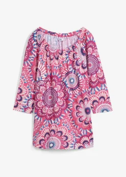 bonprix bonprix Camisetas>Camiseta de algodón orgánico puro Pink lady de flores