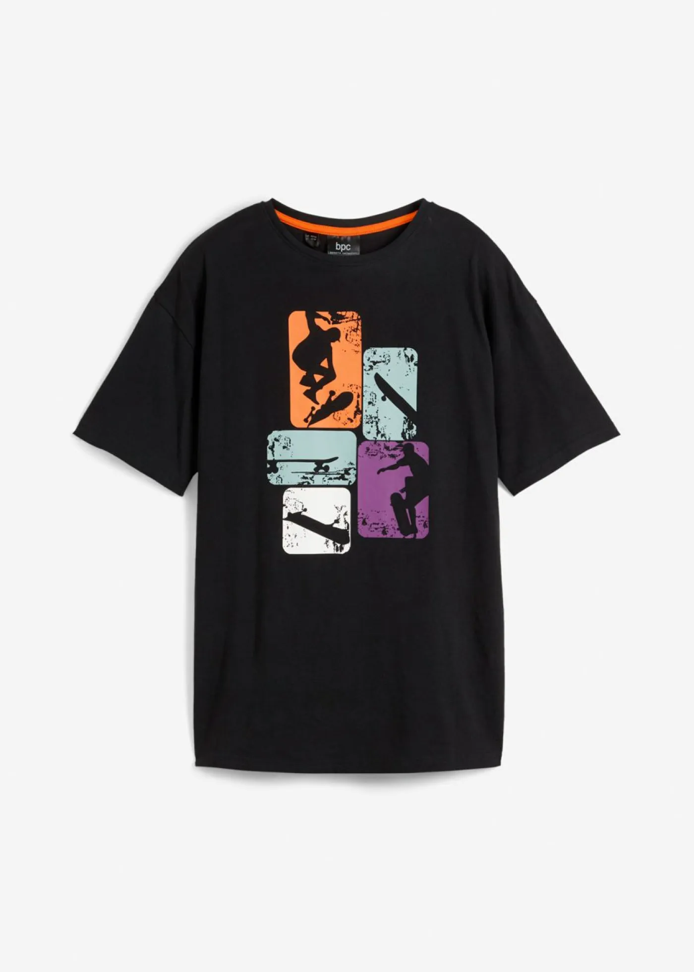 bonprix bonprix Ropa 9 A 16 Años·Camisetas>Camiseta de algodón orgánico puro Negro