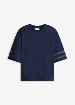 bonprix bonprix Camisetas>Camiseta de algodón orgánico firme Azul marino