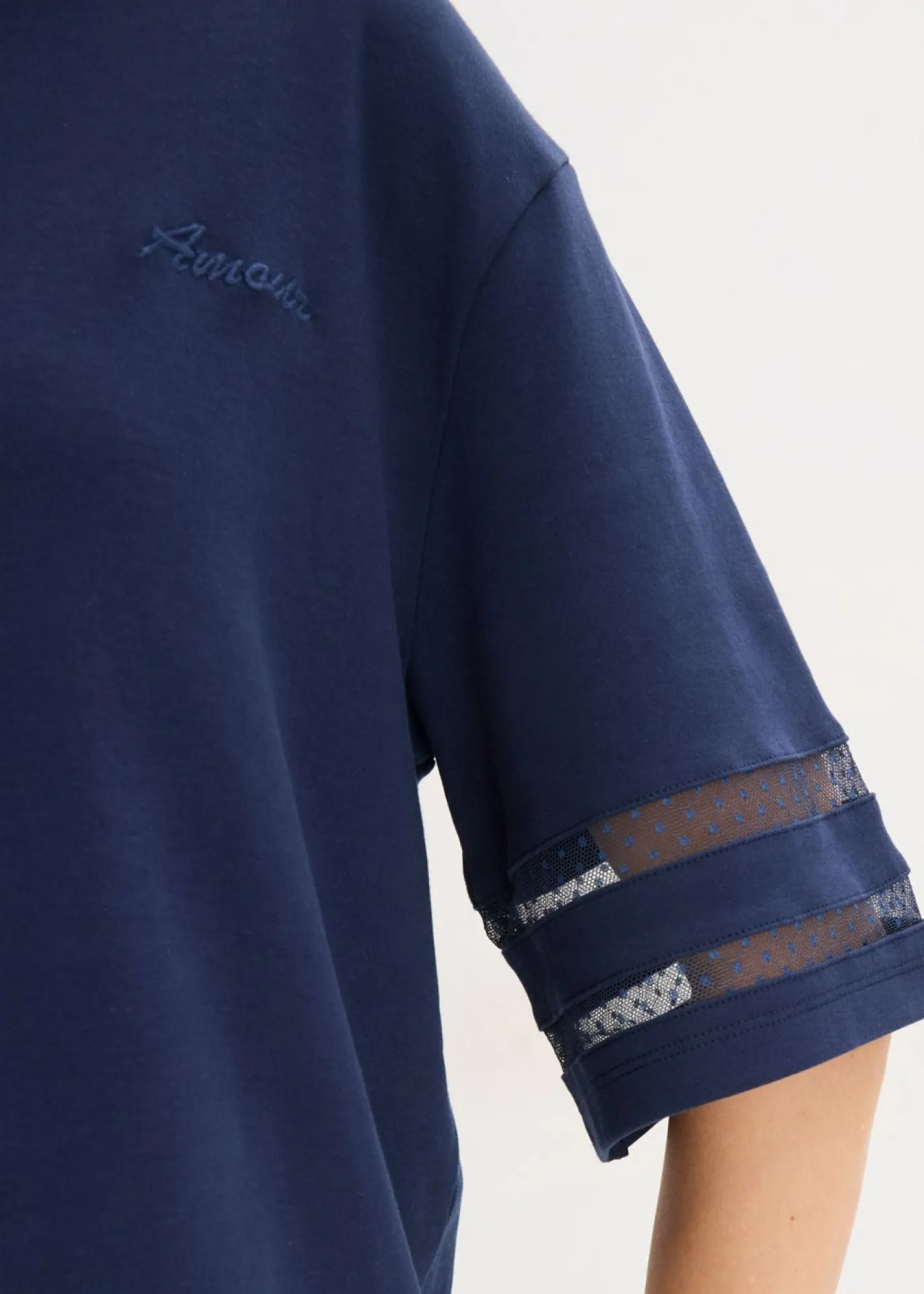 bonprix bonprix Camisetas>Camiseta de algodón orgánico firme Azul marino