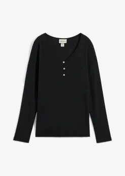 Mujer bonprix bonprix Camiseta de algodón orgánico puro con manga larga