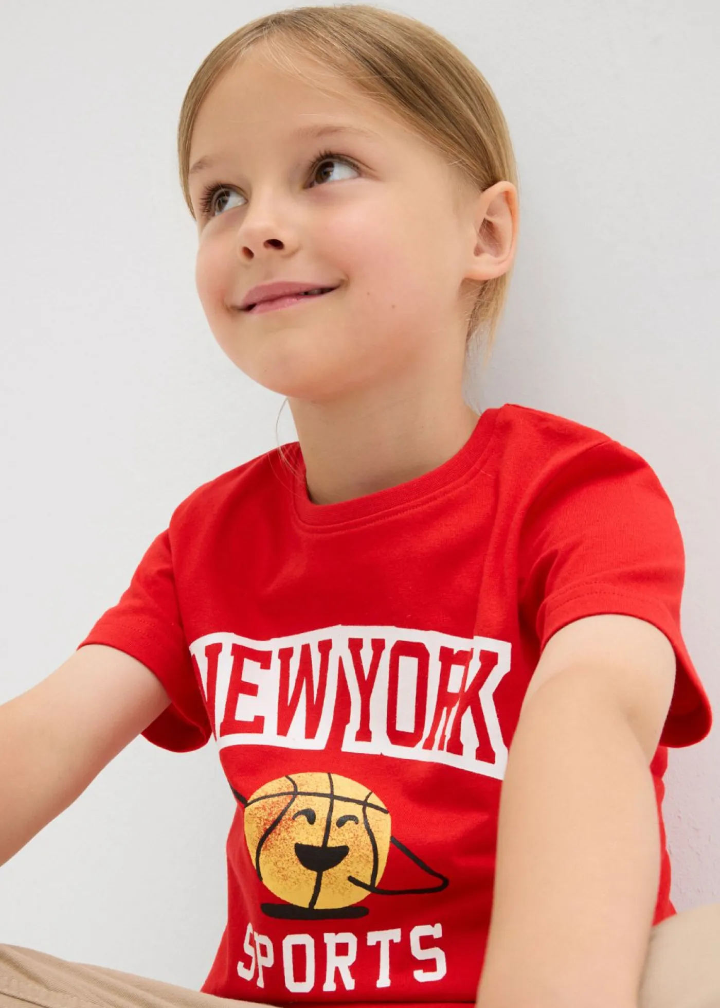 bonprix bonprix Ropa 2 A 9 Años·Multipack|Ropa 2 A 9 Años·Camisetas>Camiseta de algodón orgánico puro (2 unidades) fresa+verde mar