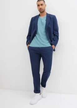 Hombre bonprix bonprix Camiseta de algodón orgánico puro con escote en V (2 unidades)