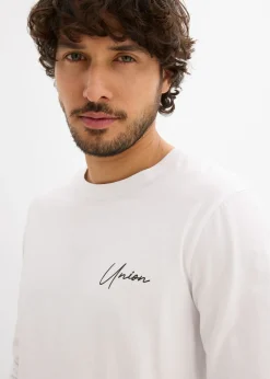 Hombre bonprix bonprix Camiseta de algodón orgánico con manga larga, slim fit