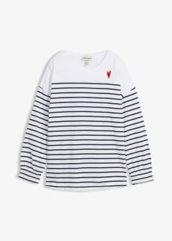 Mujer bonprix bonprix Camiseta de algodón orgánico puro con manga larga