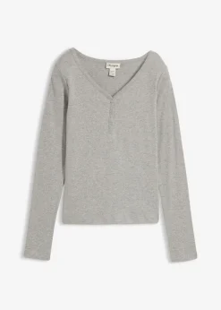 Mujer bonprix bonprix Camiseta de algodón orgánico puro con manga larga