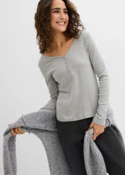 Mujer bonprix bonprix Camiseta de algodón orgánico puro con manga larga