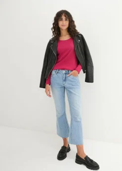 Mujer bonprix bonprix Camiseta de algodón orgánico puro con manga larga