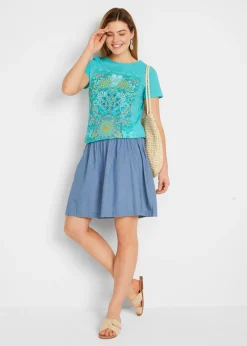 Mujer bonprix bonprix Camiseta de algodón puro