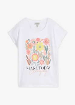 Mujer bonprix bonprix Camiseta de algodón puro