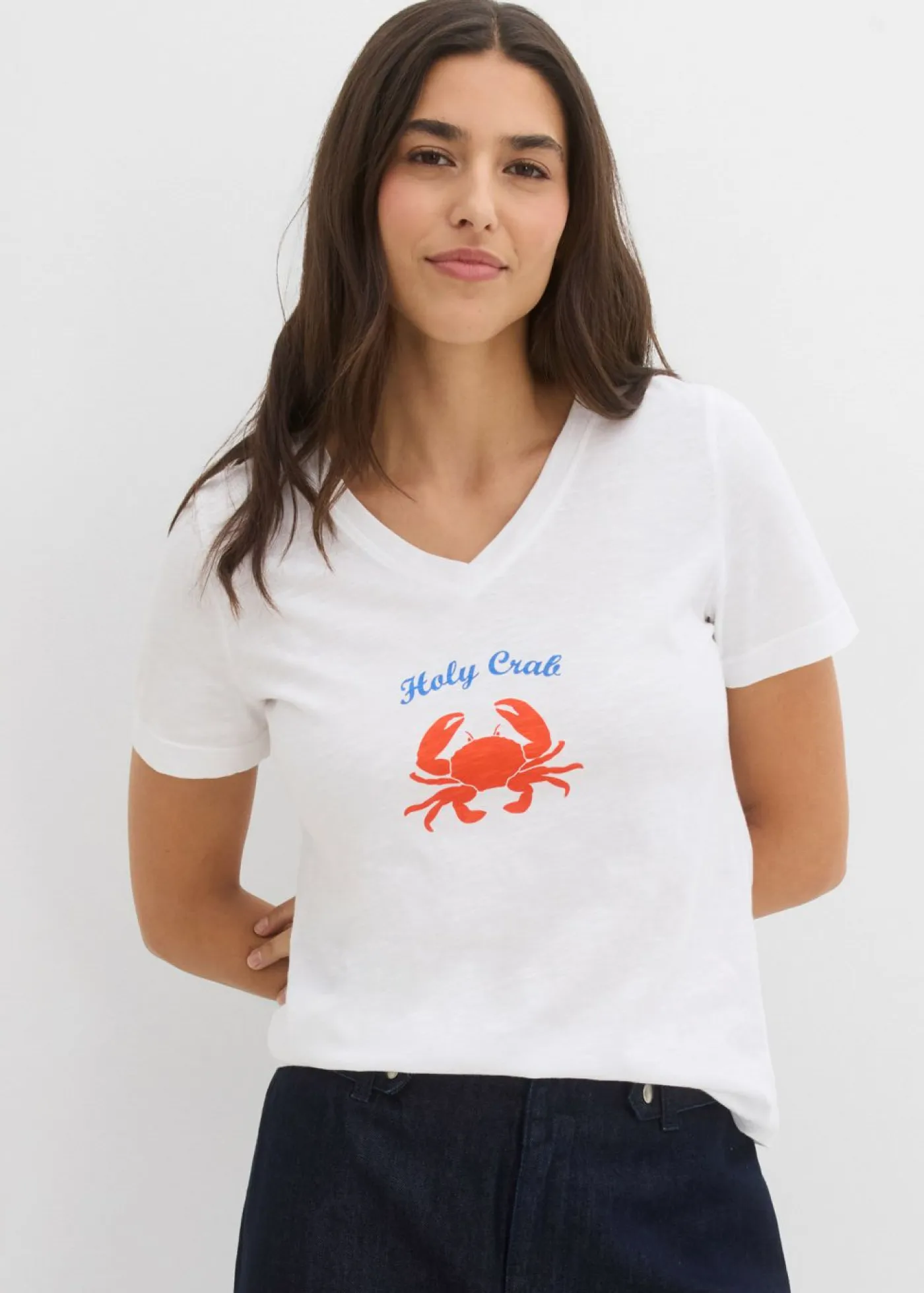 Mujer bonprix bonprix Camiseta de algodón puro