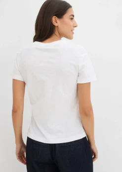 Mujer bonprix bonprix Camiseta de algodón puro