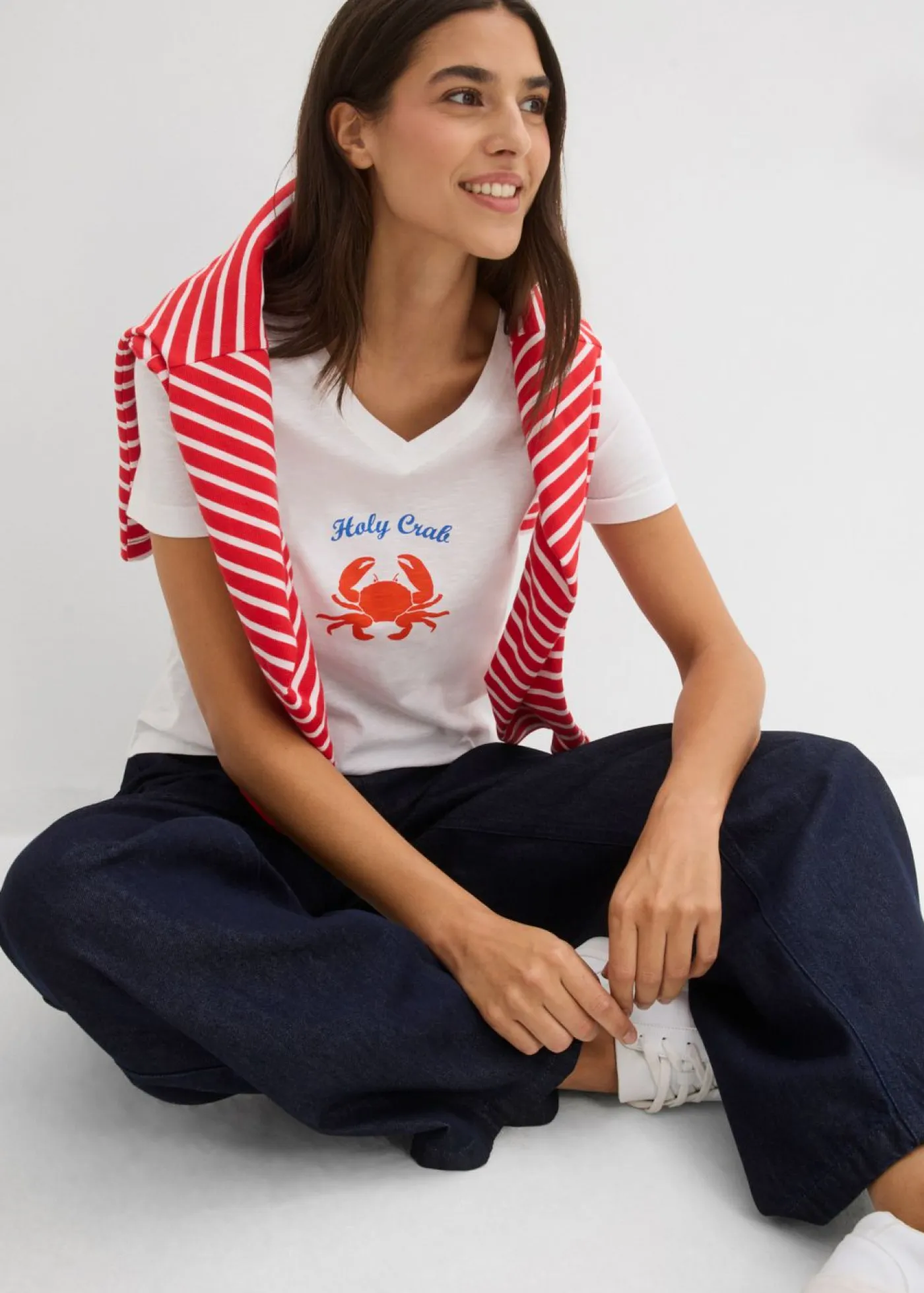 Mujer bonprix bonprix Camiseta de algodón puro