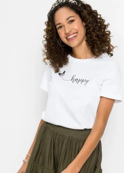 Mujer bonprix bonprix Camiseta de algodón puro