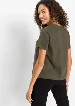 Mujer bonprix bonprix Camiseta de algodón puro