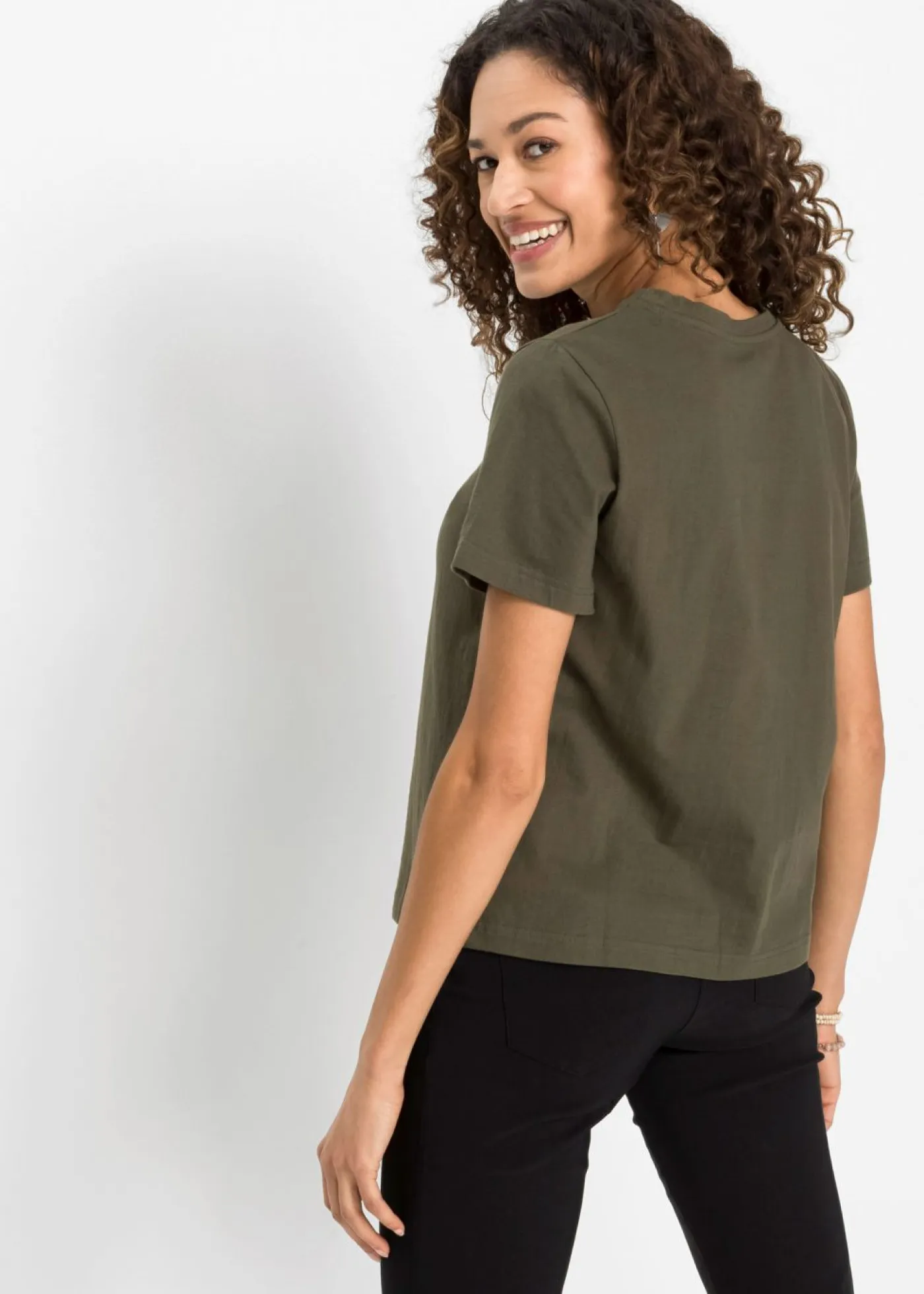 Mujer bonprix bonprix Camiseta de algodón puro