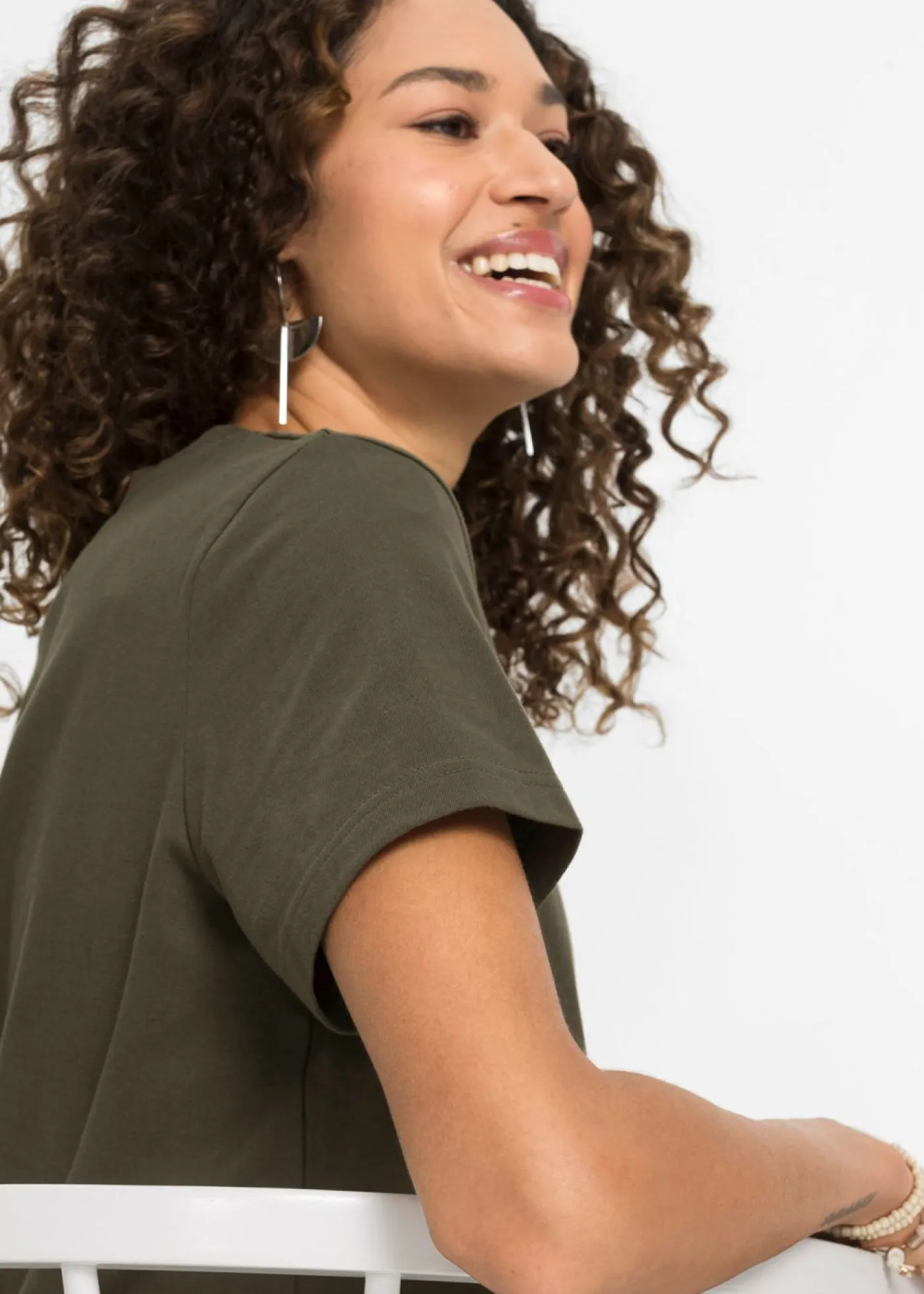 Mujer bonprix bonprix Camiseta de algodón puro