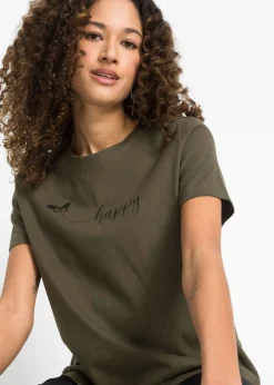 Mujer bonprix bonprix Camiseta de algodón puro