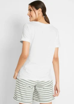 Mujer bonprix bonprix Camiseta de algodón puro