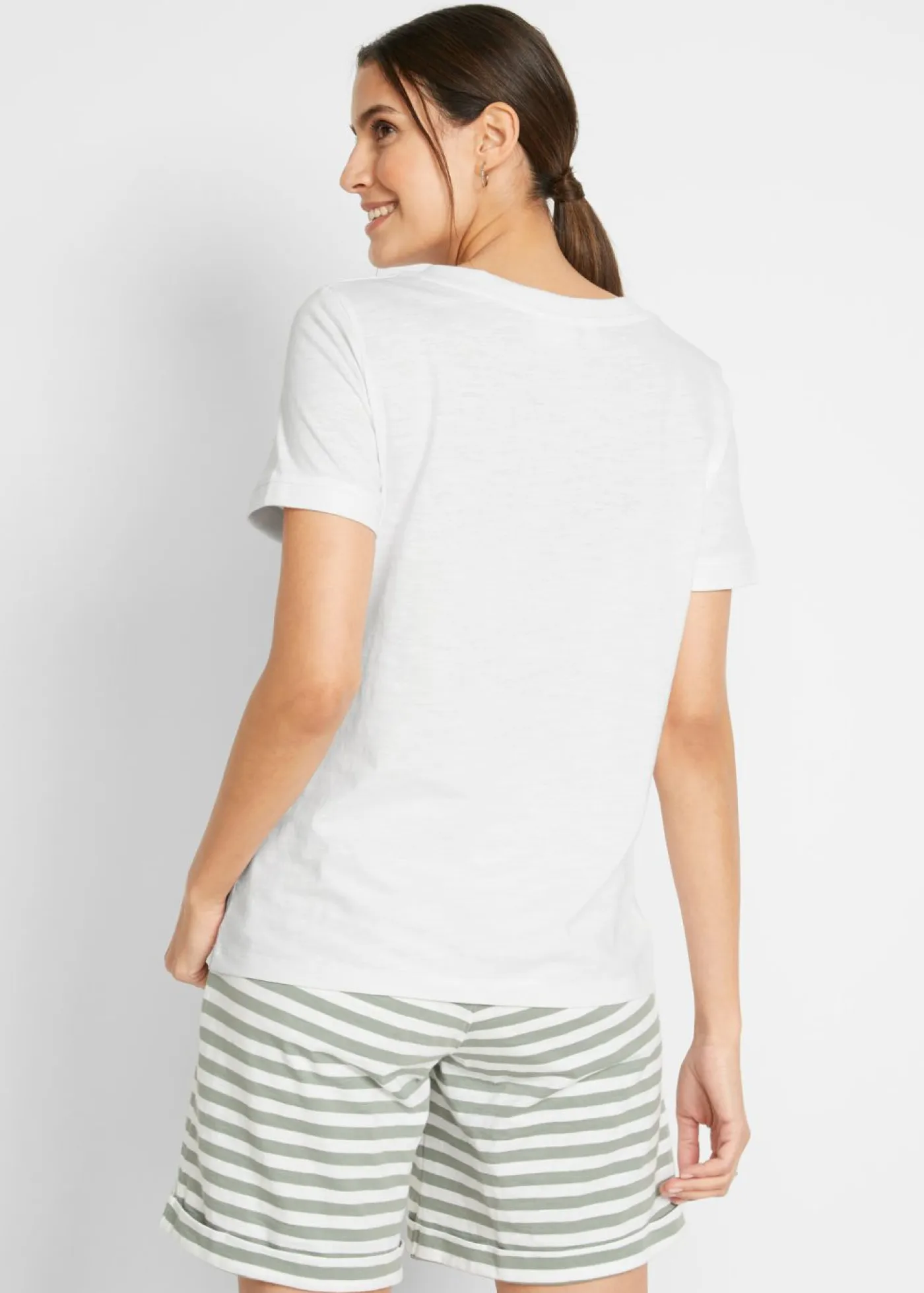 Mujer bonprix bonprix Camiseta de algodón puro