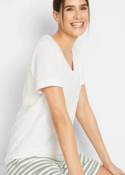 Mujer bonprix bonprix Camiseta de algodón puro