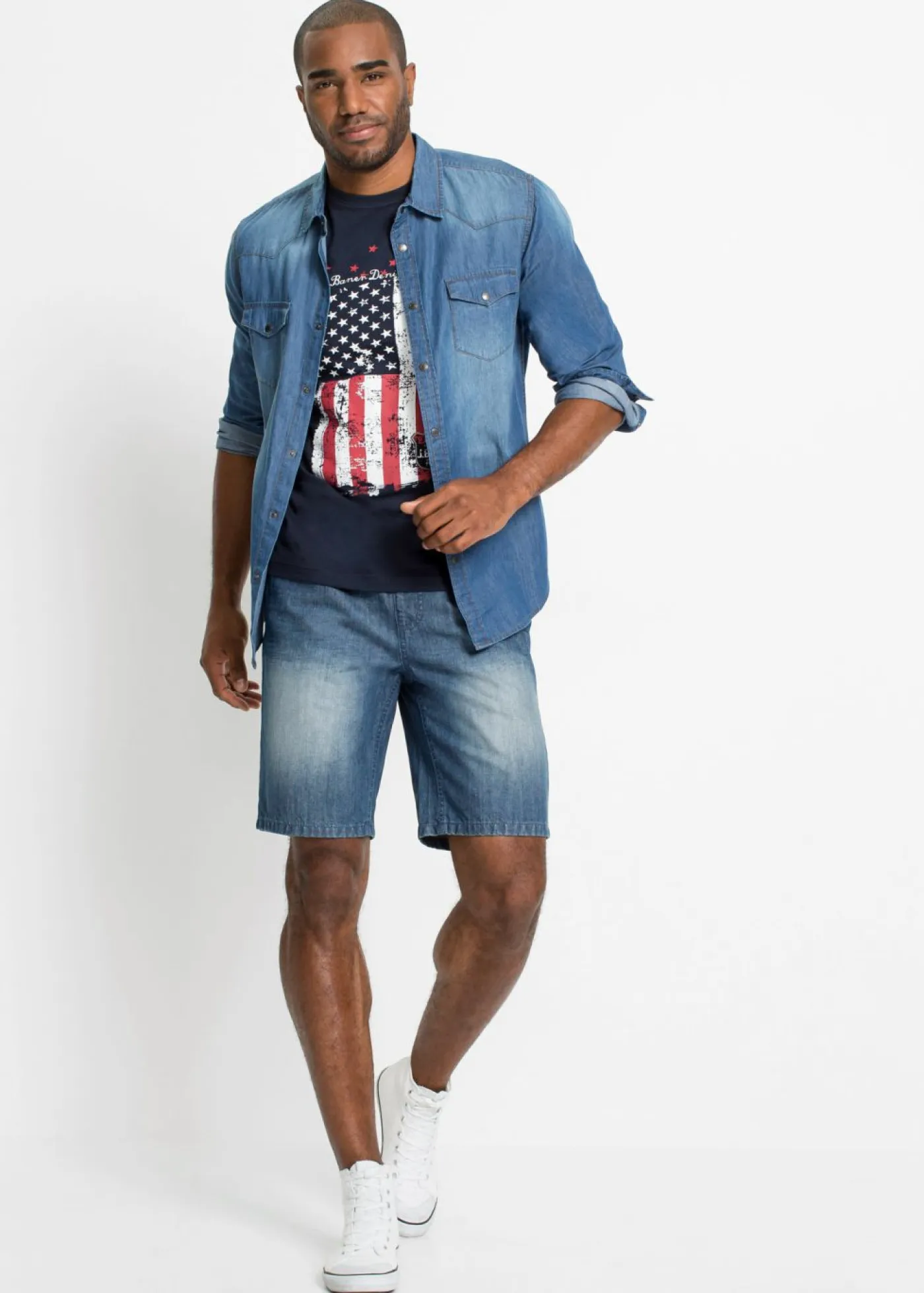 Hombre bonprix bonprix Camiseta de algodón puro