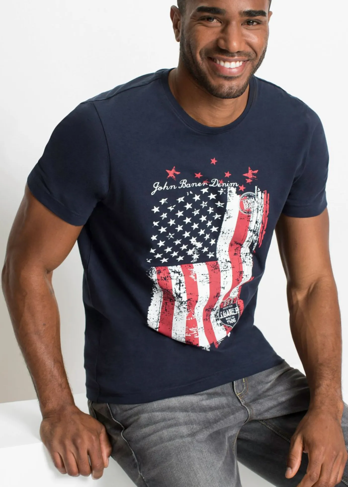 Hombre bonprix bonprix Camiseta de algodón puro