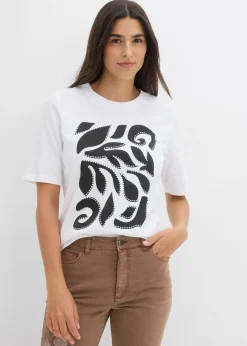 Mujer bonprix bonprix Camiseta de algodón puro