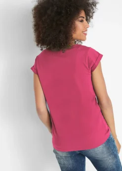 Mujer bonprix bonprix Camiseta de algodón puro