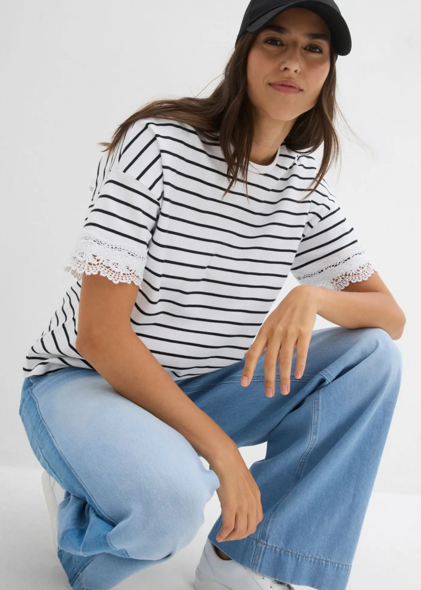 Mujer bonprix bonprix Camiseta de algodón puro