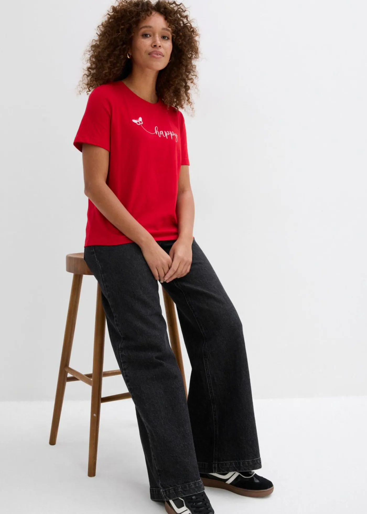 Mujer bonprix bonprix Camiseta de algodón puro