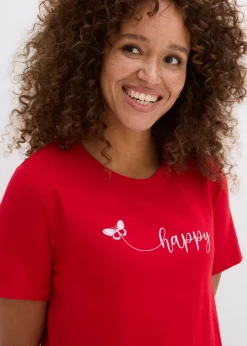 Mujer bonprix bonprix Camiseta de algodón puro