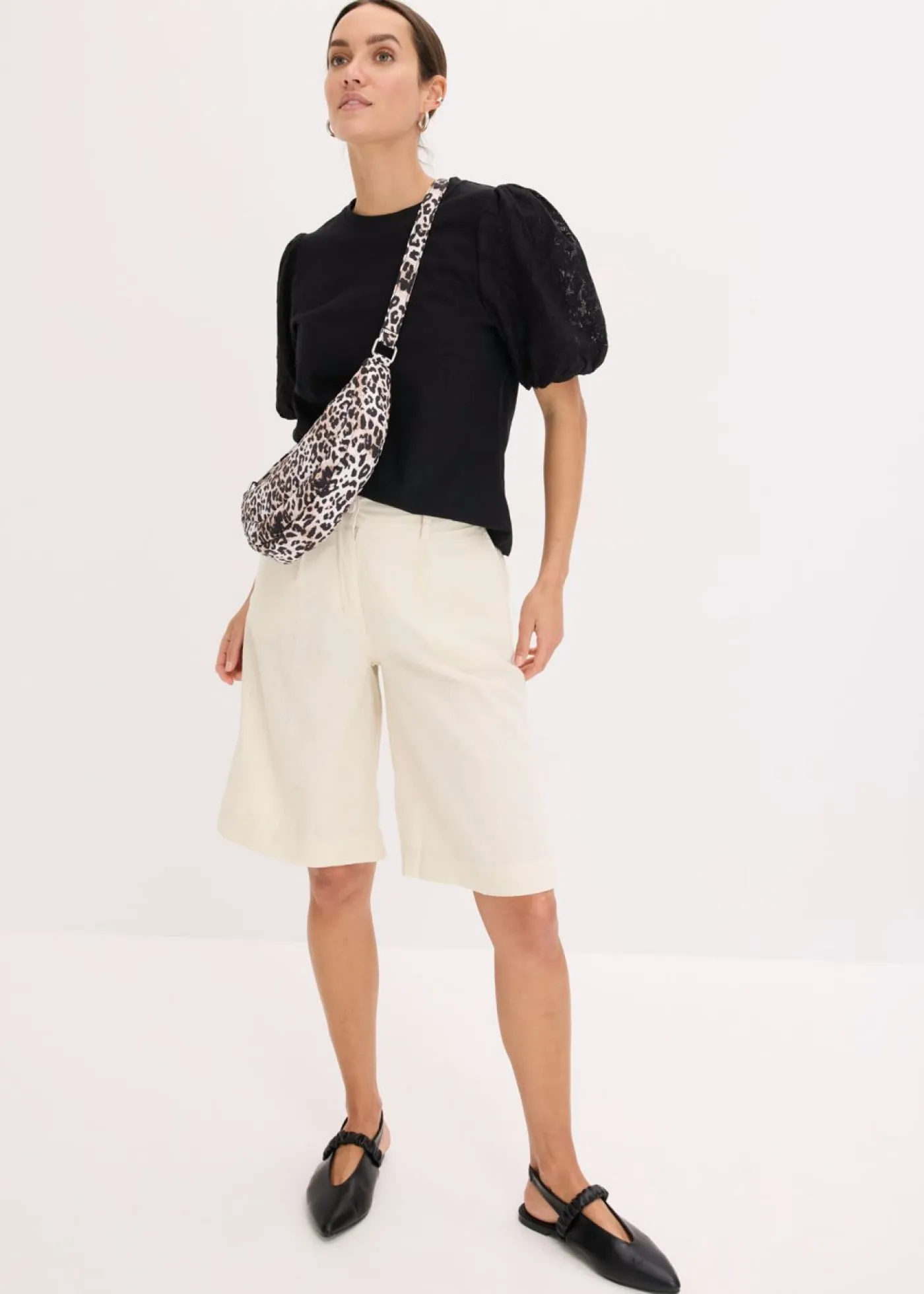 bonprix bonprix Camisetas|Novedades>Camiseta de algodón puro Negro