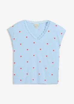 Mujer bonprix bonprix Camiseta de algodón puro