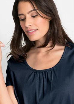 Mujer bonprix bonprix Camiseta de algodón puro con manga corta