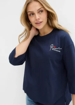 Mujer bonprix bonprix Camiseta de algodón puro con corte boxy