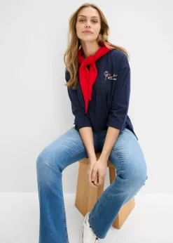 Mujer bonprix bonprix Camiseta de algodón puro con corte boxy