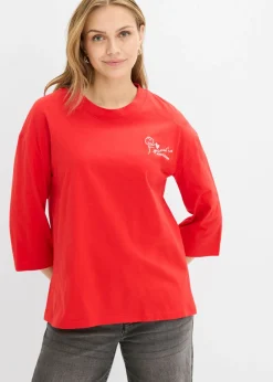 Mujer bonprix bonprix Camiseta de algodón puro con corte boxy