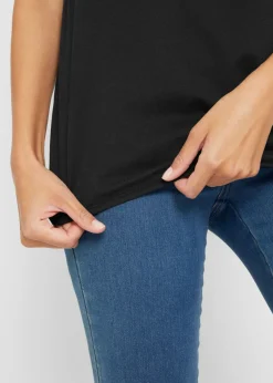 Mujer bonprix bonprix Camiseta de algodón puro con manga corta