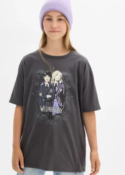 Niños bonprix Wednesday Camiseta de algodón puro de Miércoles