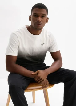 Hombre bonprix bonprix Camiseta de algodón puro, slim fit