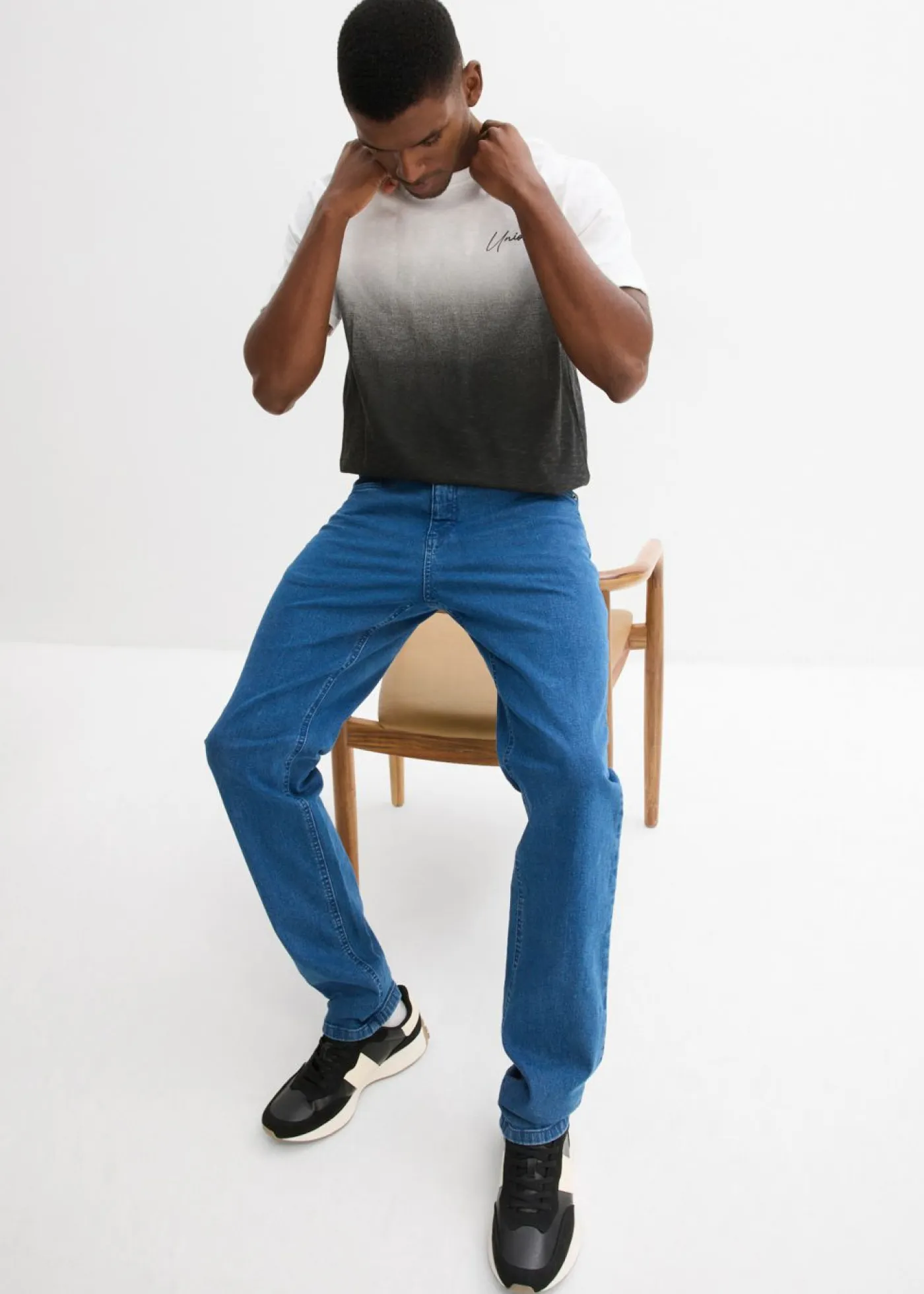 Hombre bonprix bonprix Camiseta de algodón puro (2 unidades)