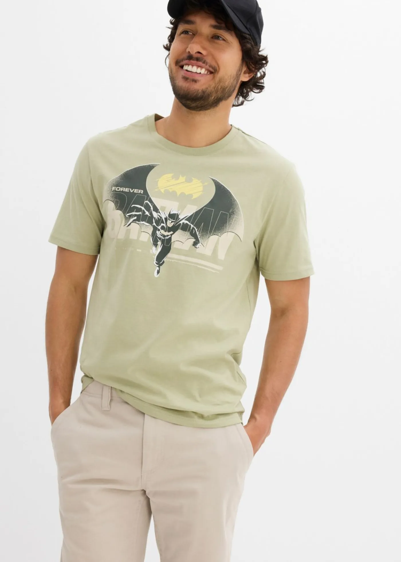 bonprix DC_Universe Camisetas Y Polos>Camiseta de Batman Verde