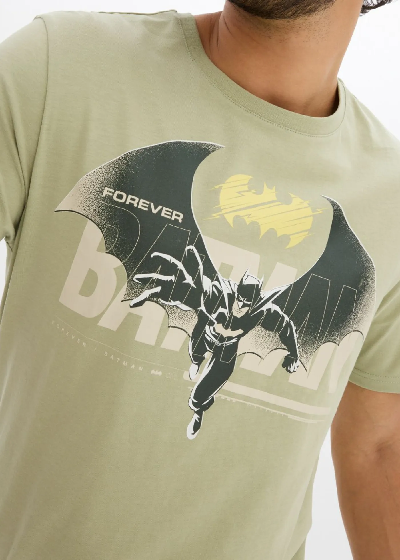 bonprix DC_Universe Camisetas Y Polos>Camiseta de Batman Verde